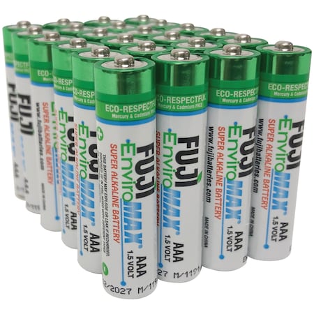 Fuji Batteries EnviroMax Alkaline Battery, AAA 1.5V DC 24 PK 4400BP24